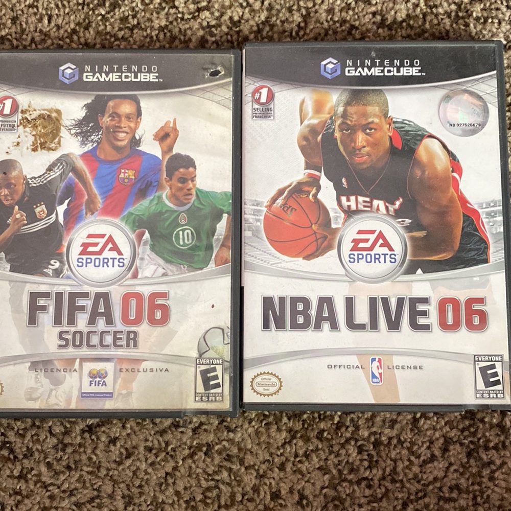 NBA & FIFA gamecube games